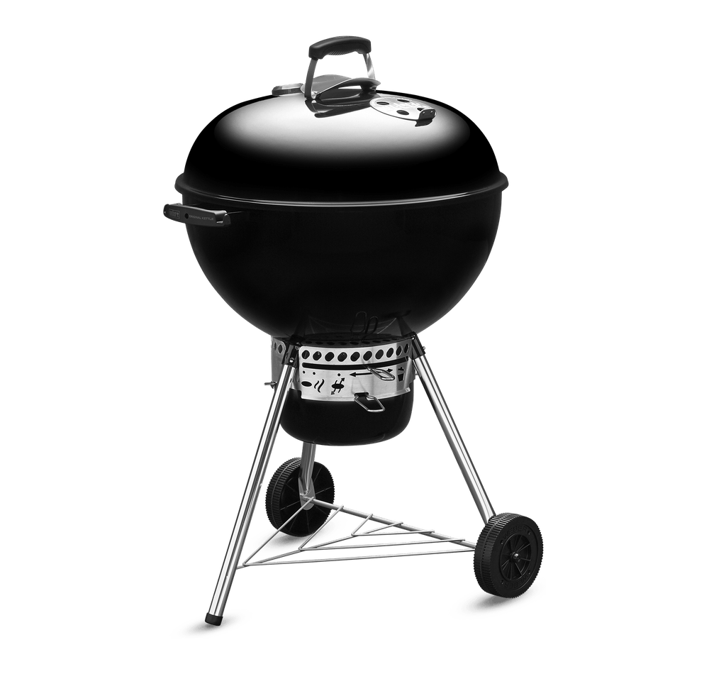 Weber 57cm (22.5") Original Kettle Premium Charcoal Grill GBS with Thermometer - reddotgreendot