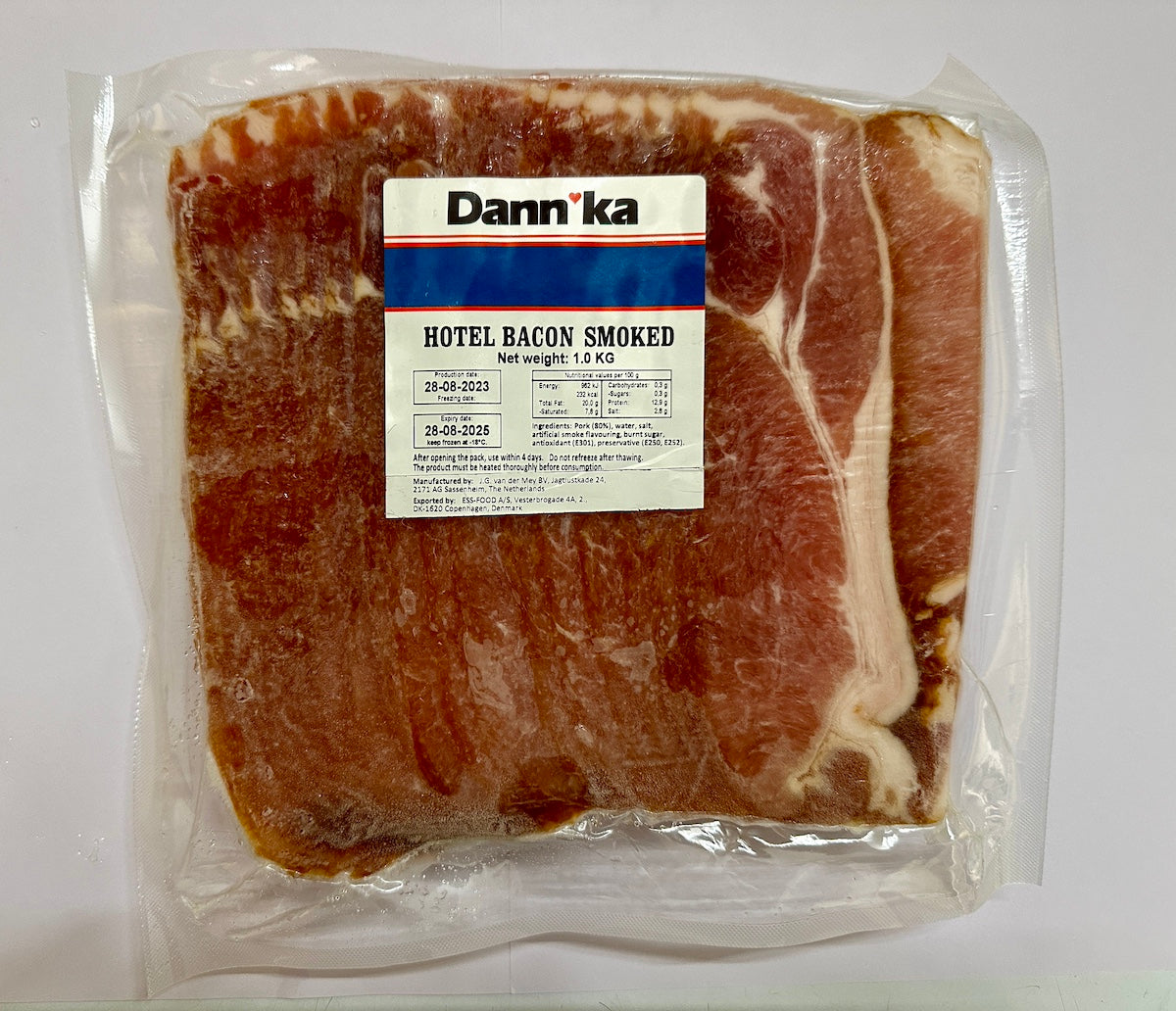 Dannka Holland Smoked Bacon 1kg