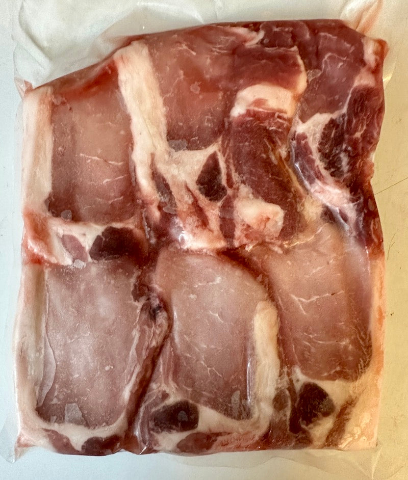 Raw Pork Chops With Bone Local 1kg Per Pack - reddotgreendot