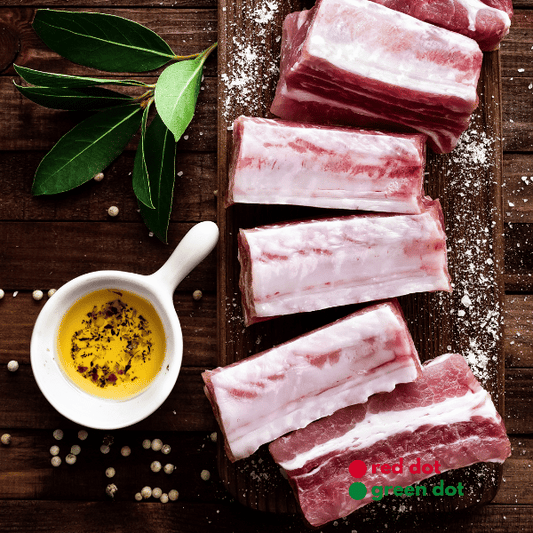 Raw Pork Spareribs Chinese Cut Local 500g per Pack - reddotgreendot