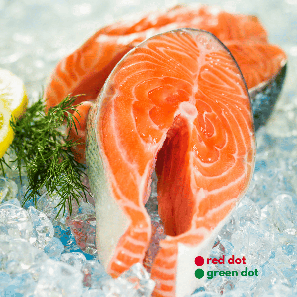 Frozen Salmon Steak Raw Portions Norwegian 250g