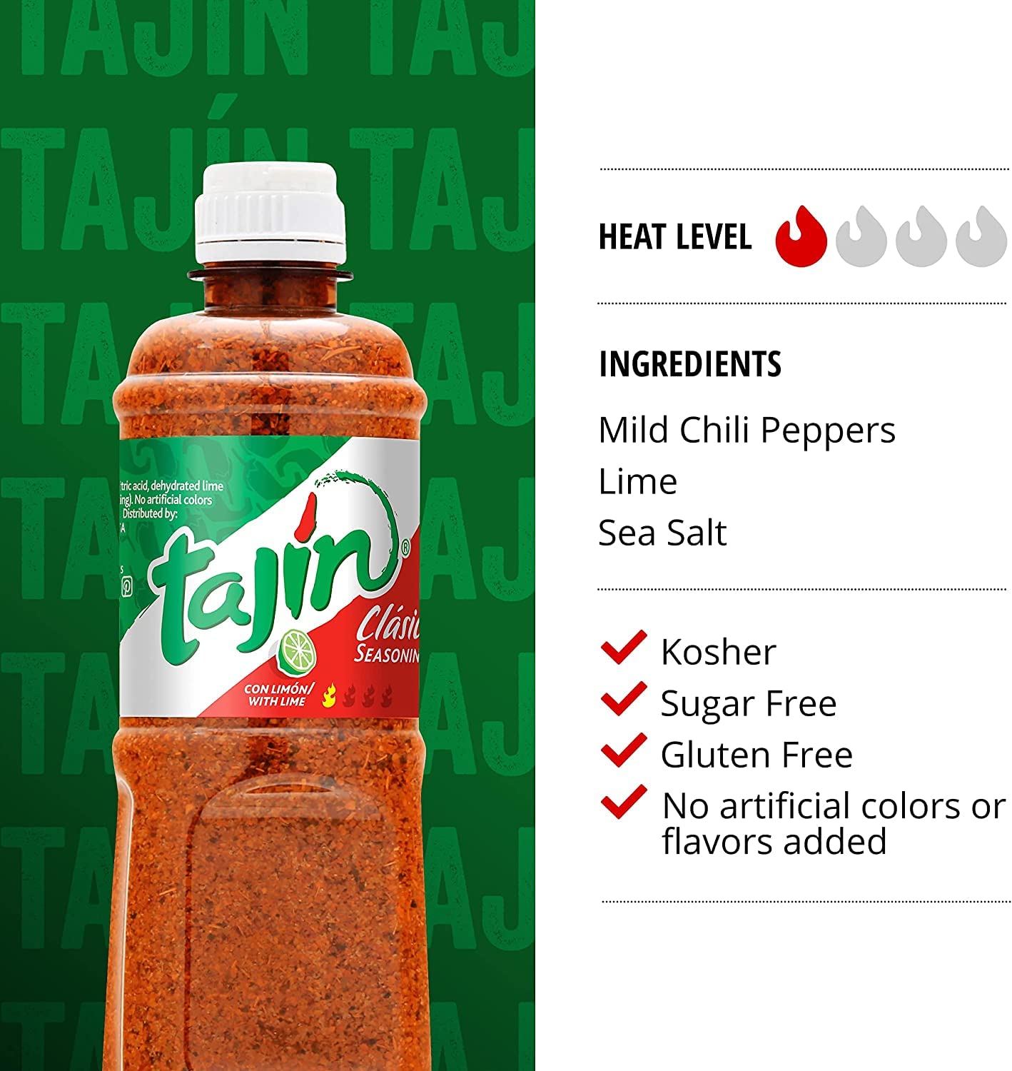 Tajin Clásico Chile Lime Seasoning 397g – reddotgreendot