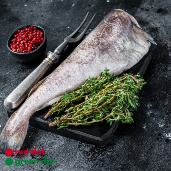 Black Cod Whole (without Head) Frozen 1.80-2.0kg - reddotgreendot
