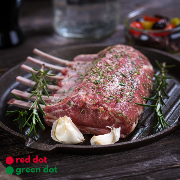 Pure South NZ Lamb Rack Cap Off (1.08kg-1.20kg) Double Rack