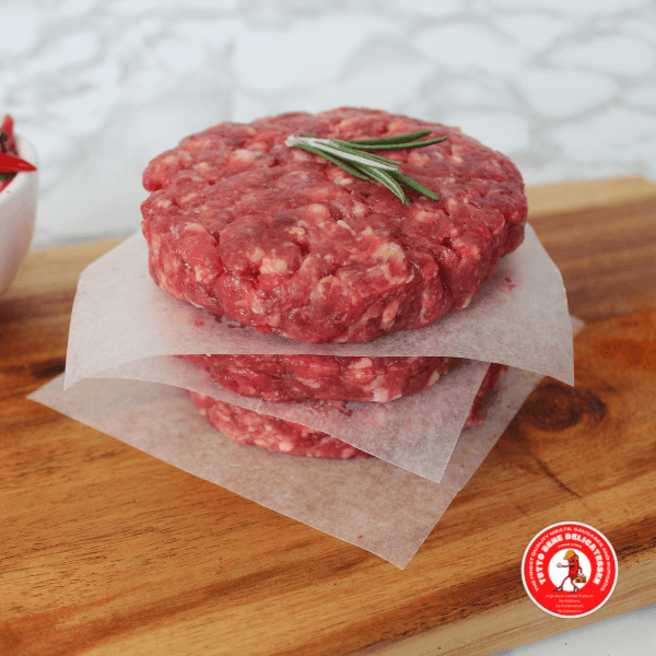 Mutton Merguez Burger Patties (4x125g) 500g/pack - reddotgreendot