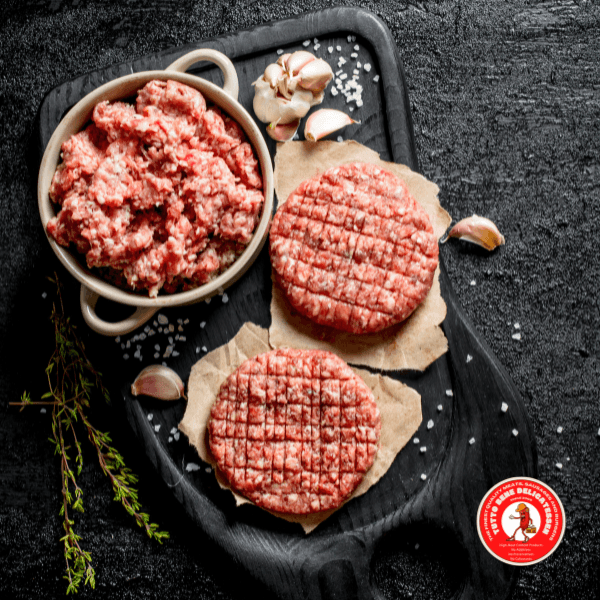 Pork Classic Burger Patties (4x125g) 500g/pack - reddotgreendot