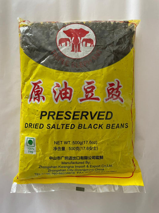 Triple Elephant Preserved Black Beans 500g - reddotgreendot