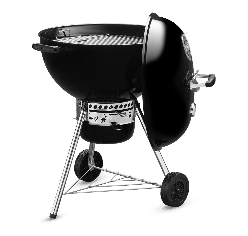 Weber 57cm (22.5") Original Kettle Premium Charcoal Grill GBS with Thermometer - reddotgreendot