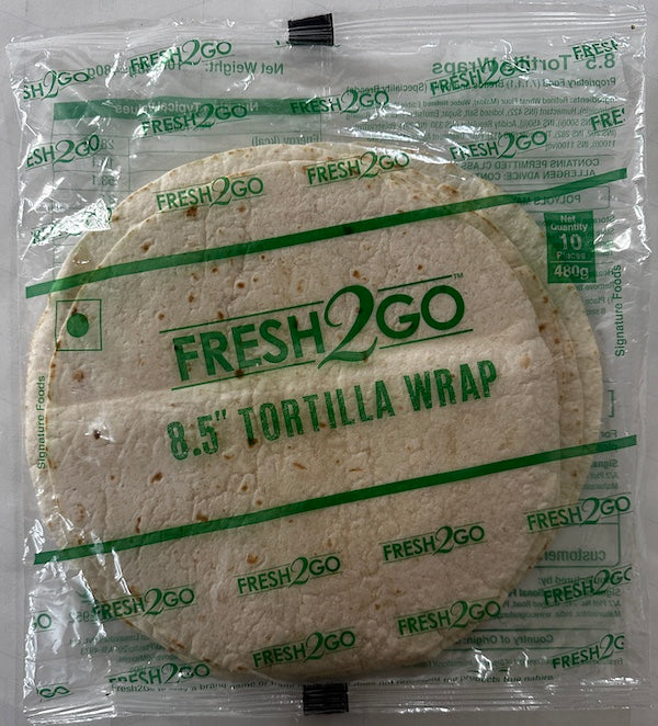 Fresh2Go 8.5" Tortilla Wraps (Pack of 10) 480g