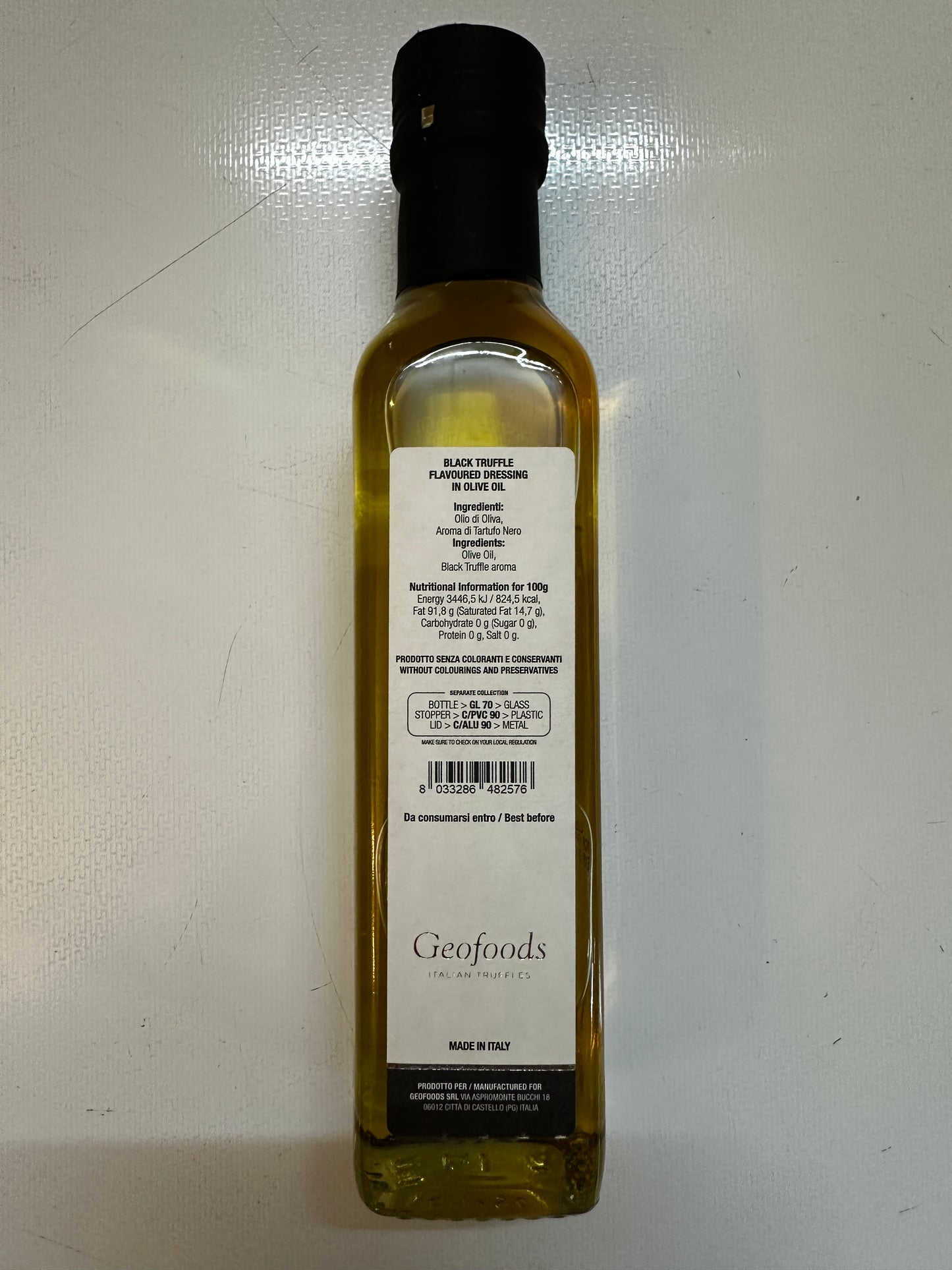 Geofoods Black Truffle Olive Oil 250ml *** On Offer ***