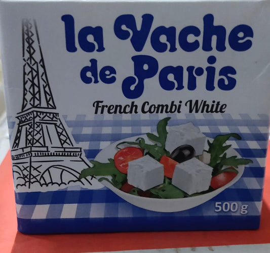 La Vache De Paris French White Combi Feta Type Cheese 500g - reddotgreendot