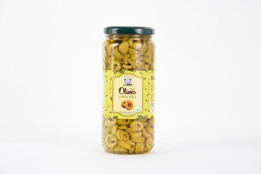 Le Chef Sliced Green Olives 450g