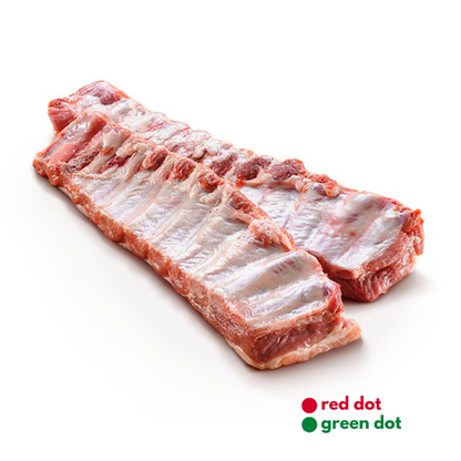 Raw Pork Baby Back Ribs Rack Local 650g-850g/pc – reddotgreendot
