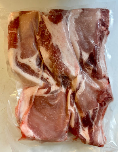 Raw Pork Chops With Bone Local 1kg Per Pack - reddotgreendot