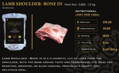 Pure South Tasty Kiwi NZ Lamb Shoulder Bone-In (850g-1.20kg)