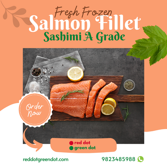 Fresh Frozen Salmon Fillet with Skin Sashimi Grade