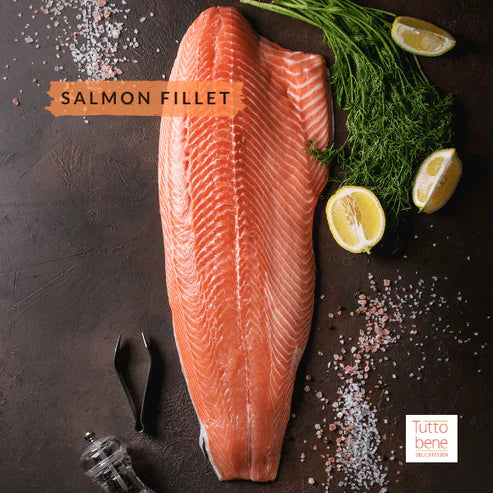 Salmon Fillet Raw Whole Frozen C-Trim - Chilean Farm Raised COHO
