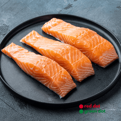 Porciones de filete de salmón fresco refrigerado 170 g-190 g/pc Grado A Sashimi