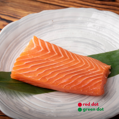 Fresh Chilled Salmon Loin Portions 200g/pc A-Grade Sashimi Grade