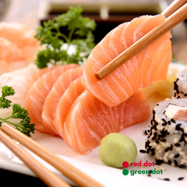Fresh Chilled Salmon Loin Portions 200g/pc A-Grade Sashimi Grade