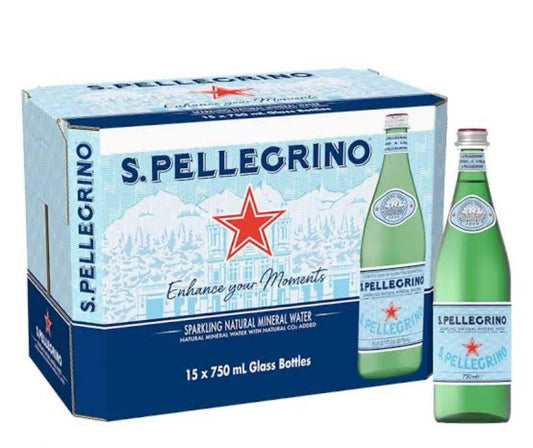 San Pellegrino Sparkling Natural Mineral Water 750ml