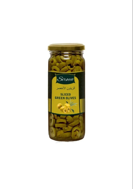 Sirocco Sliced Green Olives 450g