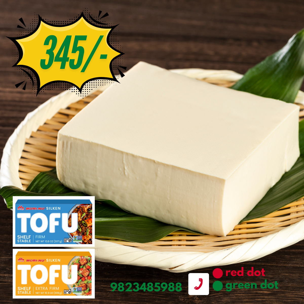 Morinaga Mori-Nu Silken Firm Tofu 307g