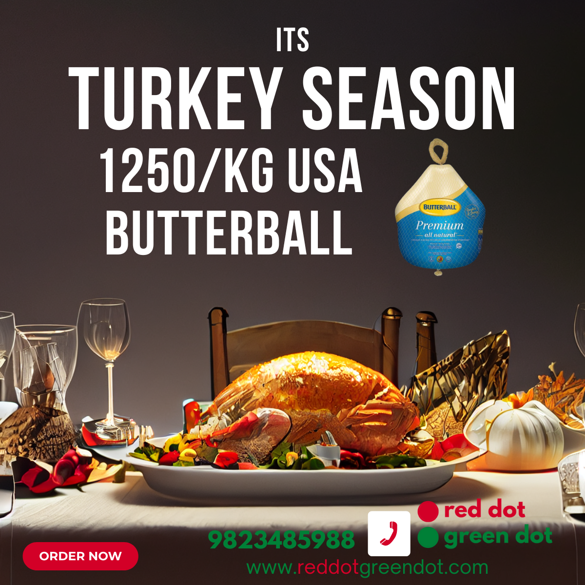 USA Butterball Pavo Entero Congelado