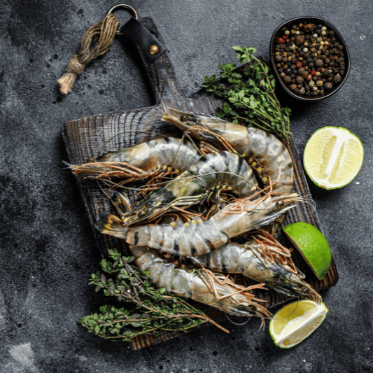 Prawns Black Tiger 15 count/kg Fresh Whole - reddotgreendot