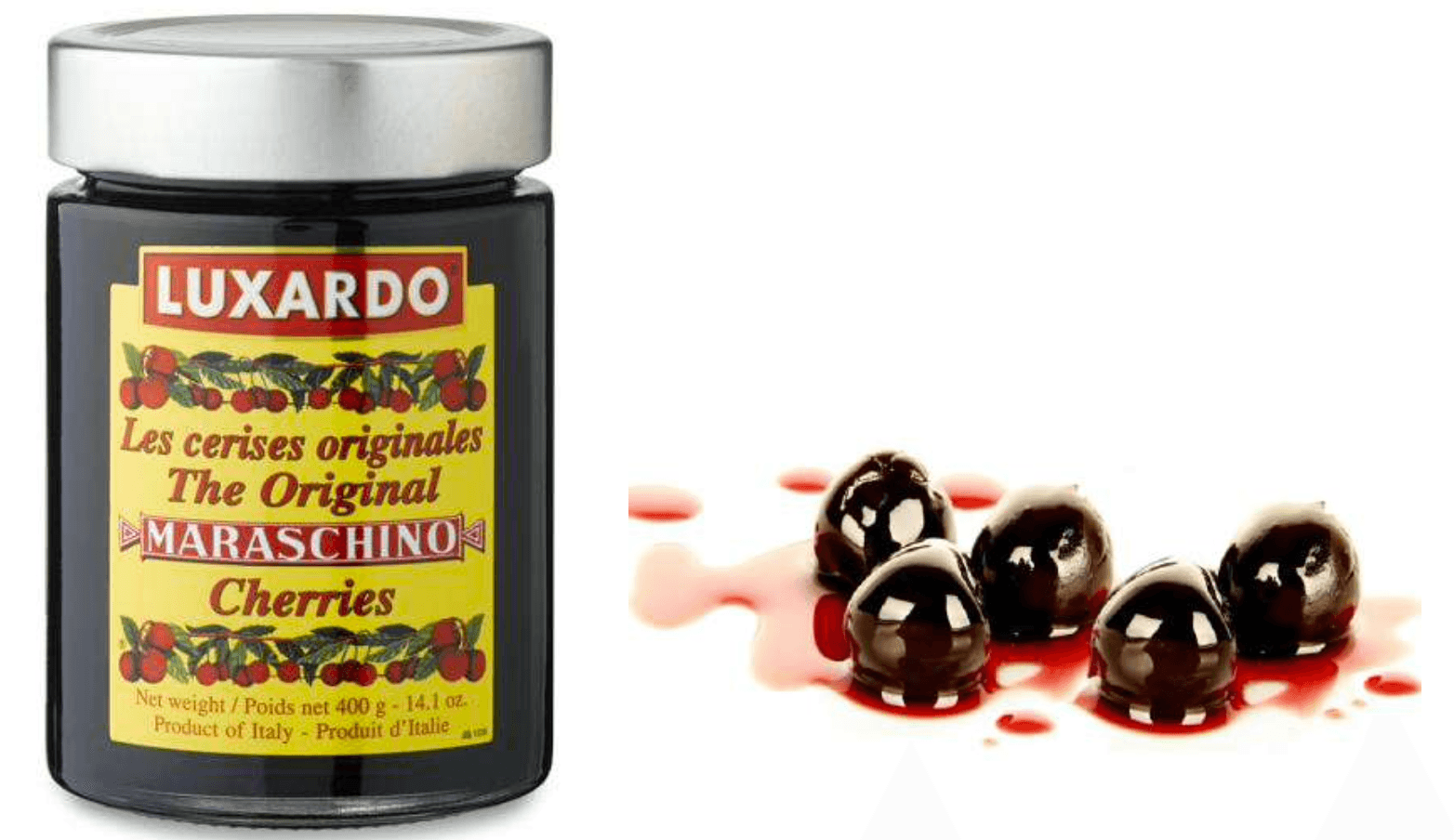Luxardo Original Maraschino Cherries with Marasca Syrup 400g - reddotgreendot