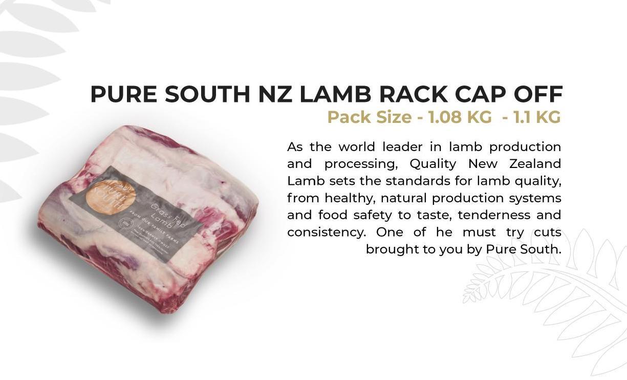 Lamb Rack Cap Off - reddotgreendot