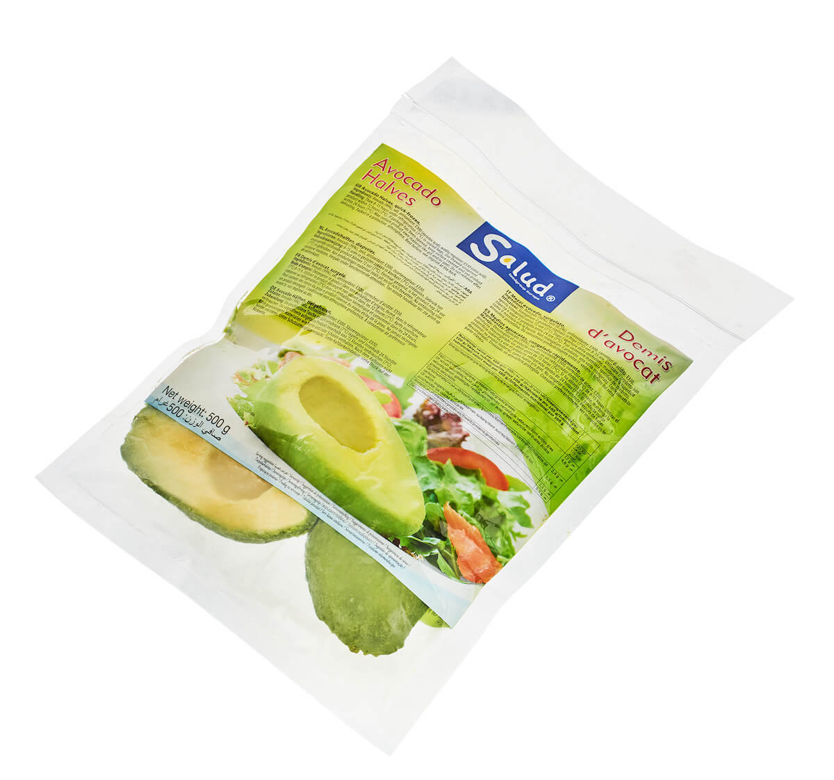 Salud Frozen Avocado Halves 500g Packs - reddotgreendot