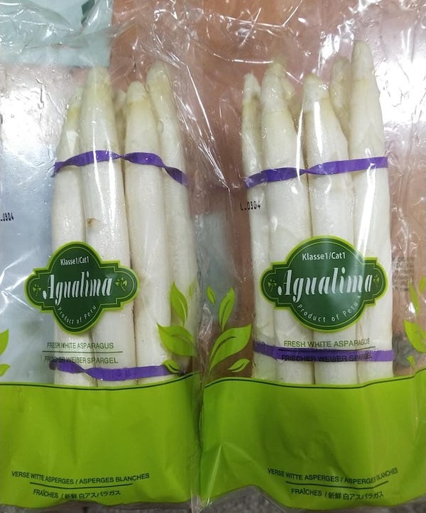 White Jumbo Asparagus - reddotgreendot